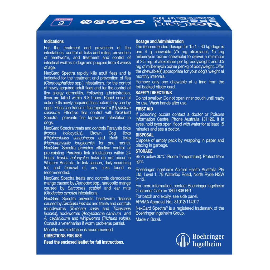 NexGard Spectra Dogs 15.1-30kg 6pk-2006732764975599617