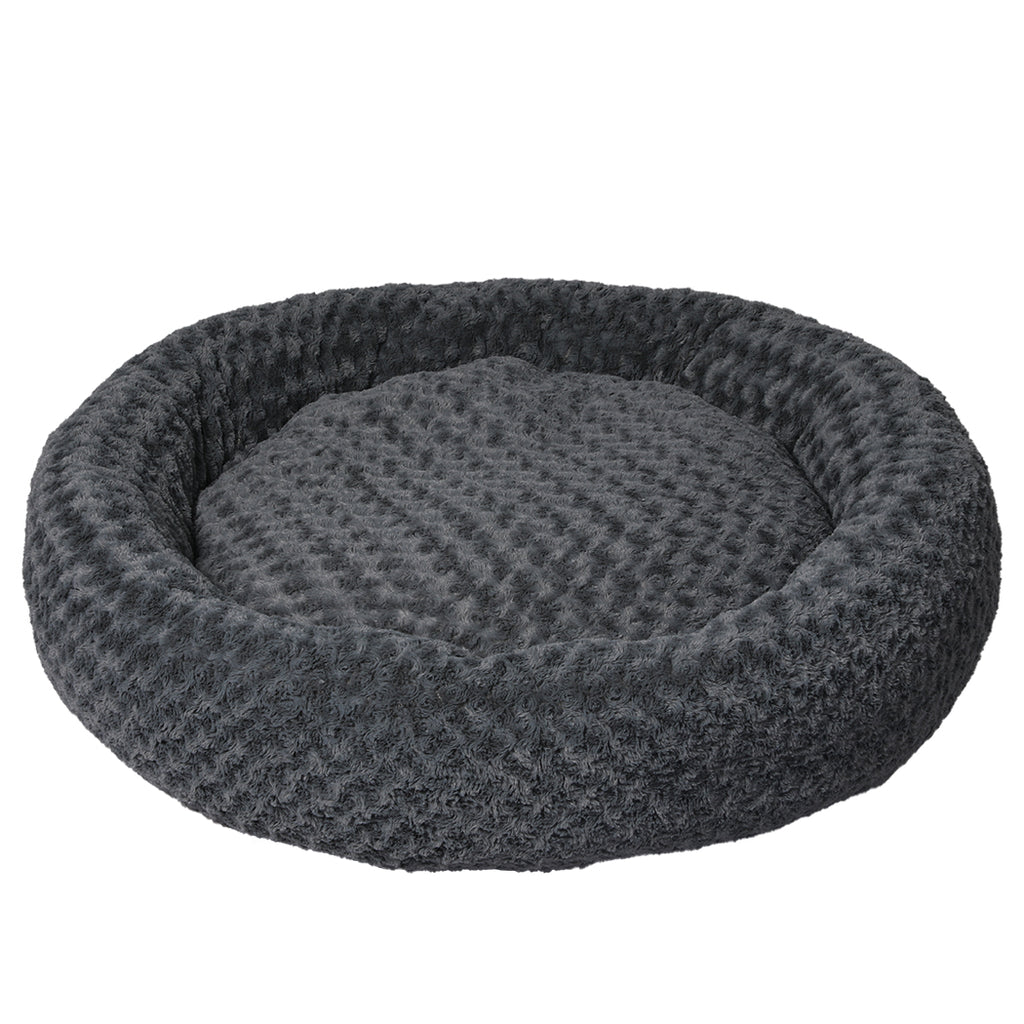 PaWz Calming Dog Bed Warm Soft Plush XL Dark Grey X-Large-2006732983784050688