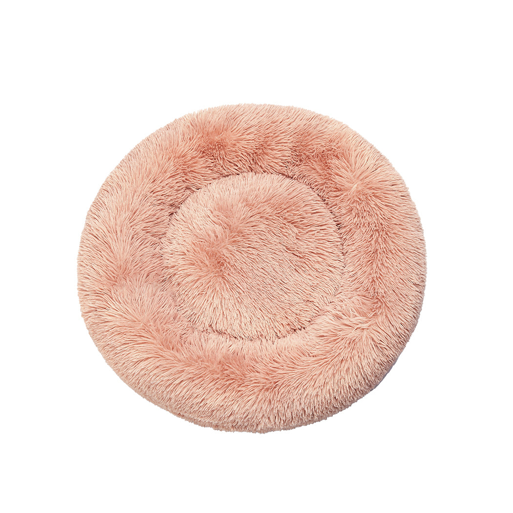 PaWz Pet Bed Cat Dog Donut Nest Calming XL Pink X-Large-2018816676019179521