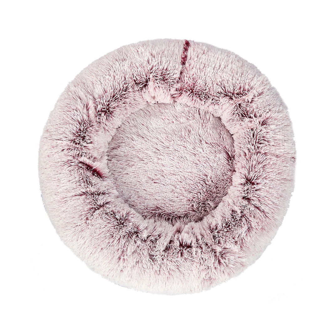 PaWz Pet Bed Cat Dog Donut Nest Calming M Pink Medium-2018816739017625601