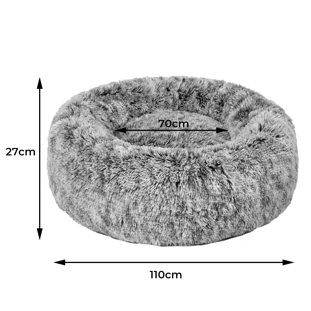 PaWz Pet Bed Cat Dog Donut Nest Calming XL Charcoal X-Large-2018816809565818882