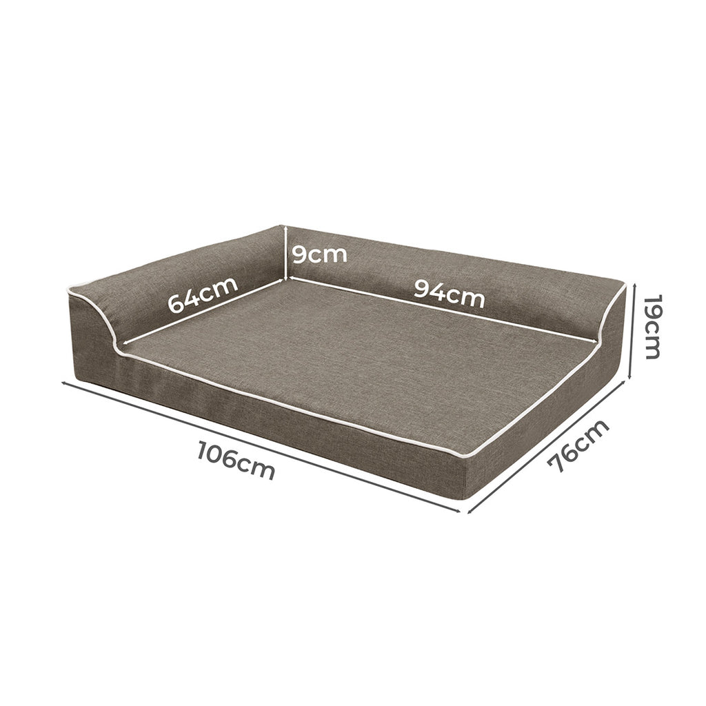 Pawz Orthopedic Dog Bed XL Coffee-2006732880738390018