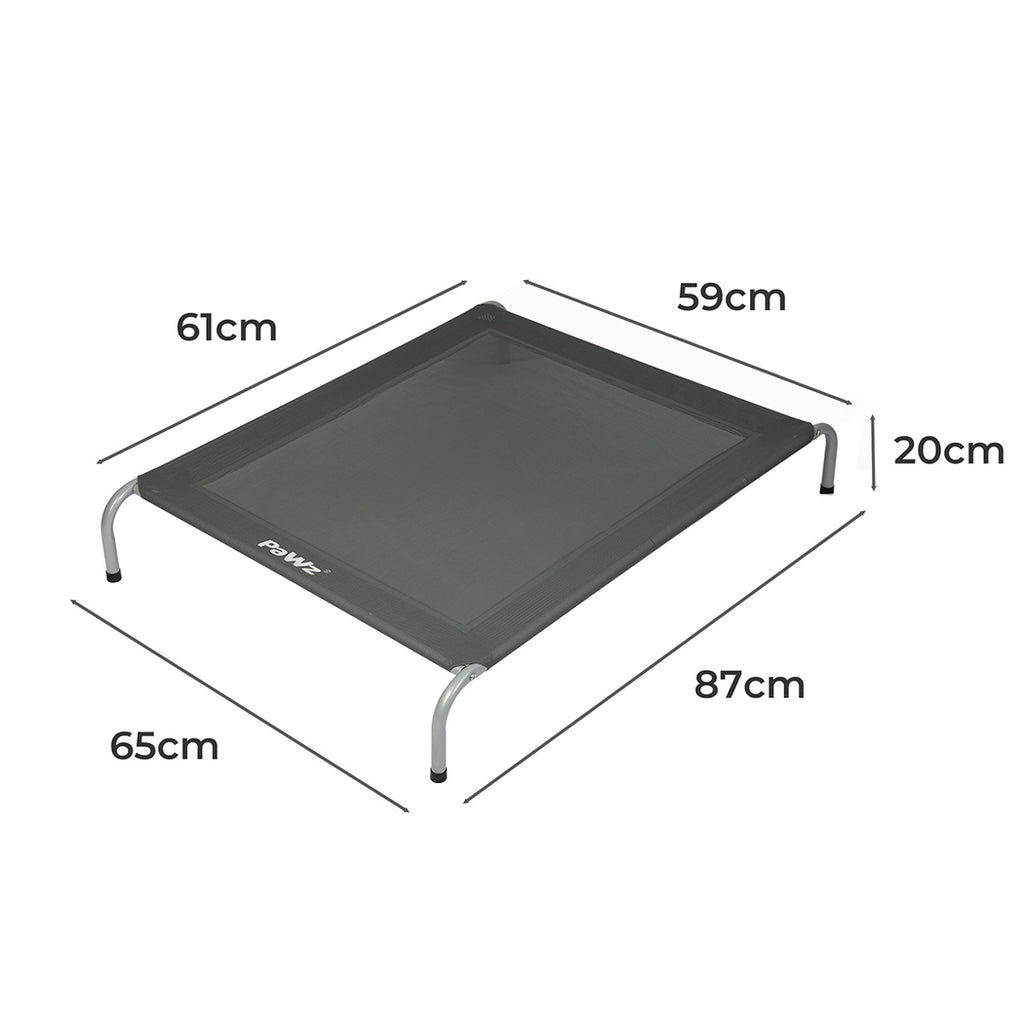 PaWz Elevated Trampoline Pet Bed Dog M Grey Medium-2029387232783241218