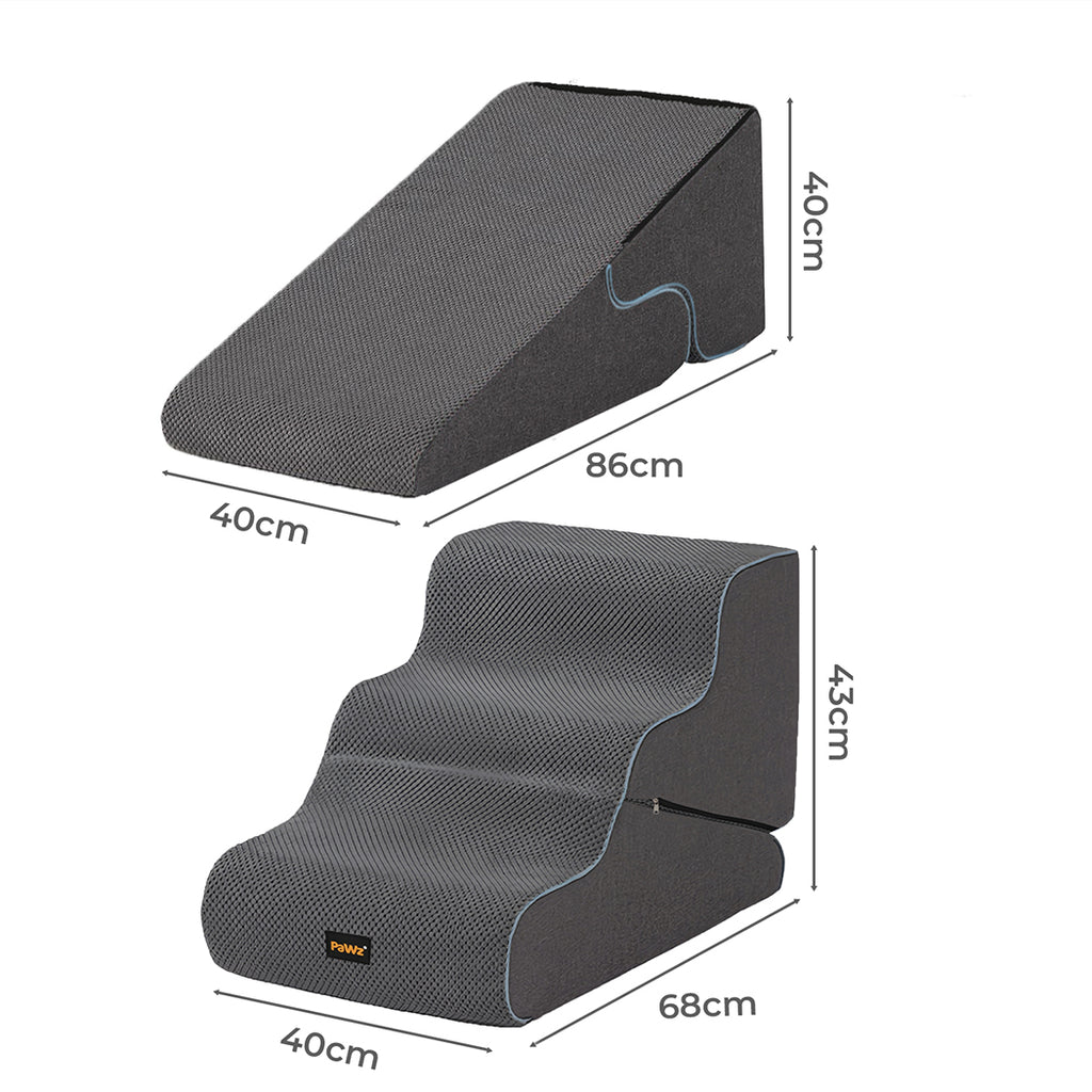 Pawz Dog Steps Adjustable Dog Ramp Portable Pet Stairs-2018816724396281858