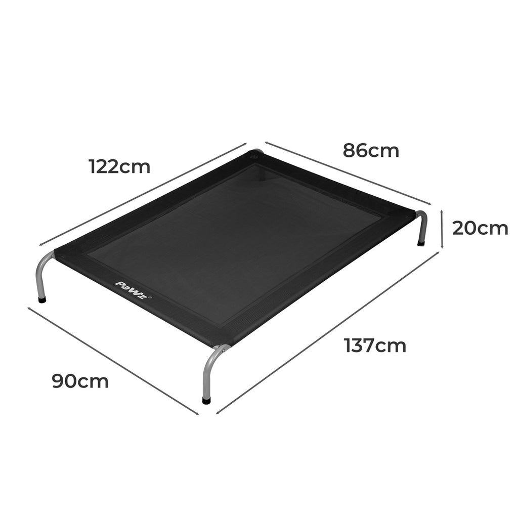 PaWz Elevated Trampoline Pet Bed Dog XXL Black XX-Large-2029387232967790594