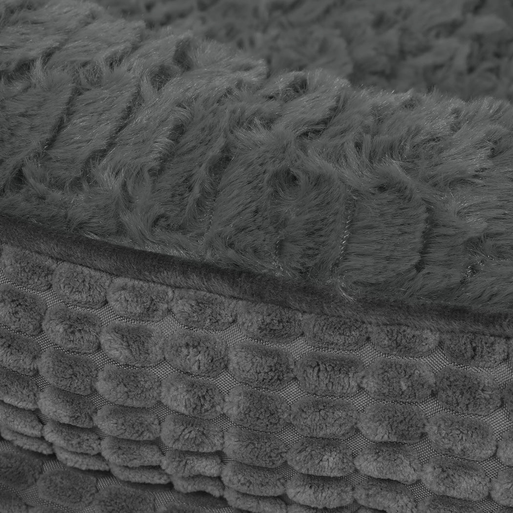 Pawz Orthopedic Plush Dog Bed Soft Washable Pet Bed Grey Cosy Cushion S Size-2011971116691755011