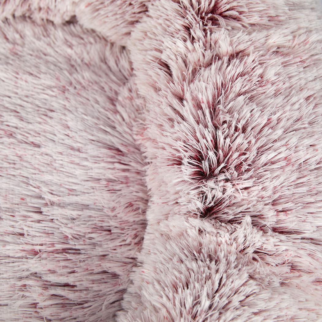 PaWz Pet Bed Cat Dog Donut Nest Calming L Pink Large-2018816774023286787