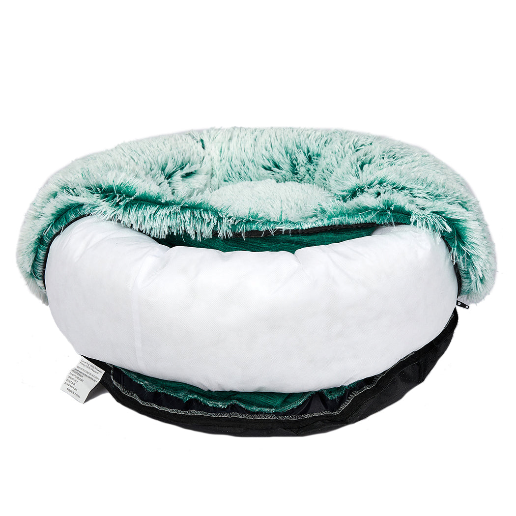 PaWz Pet Bed Cat Dog Donut Nest Calming M Teal Medium-2018816739218952196