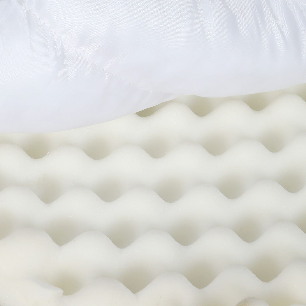 Pawz L Size Orthopedic Dog Bed with Sherpa Plush Removable Cover in White-2029387208699547653