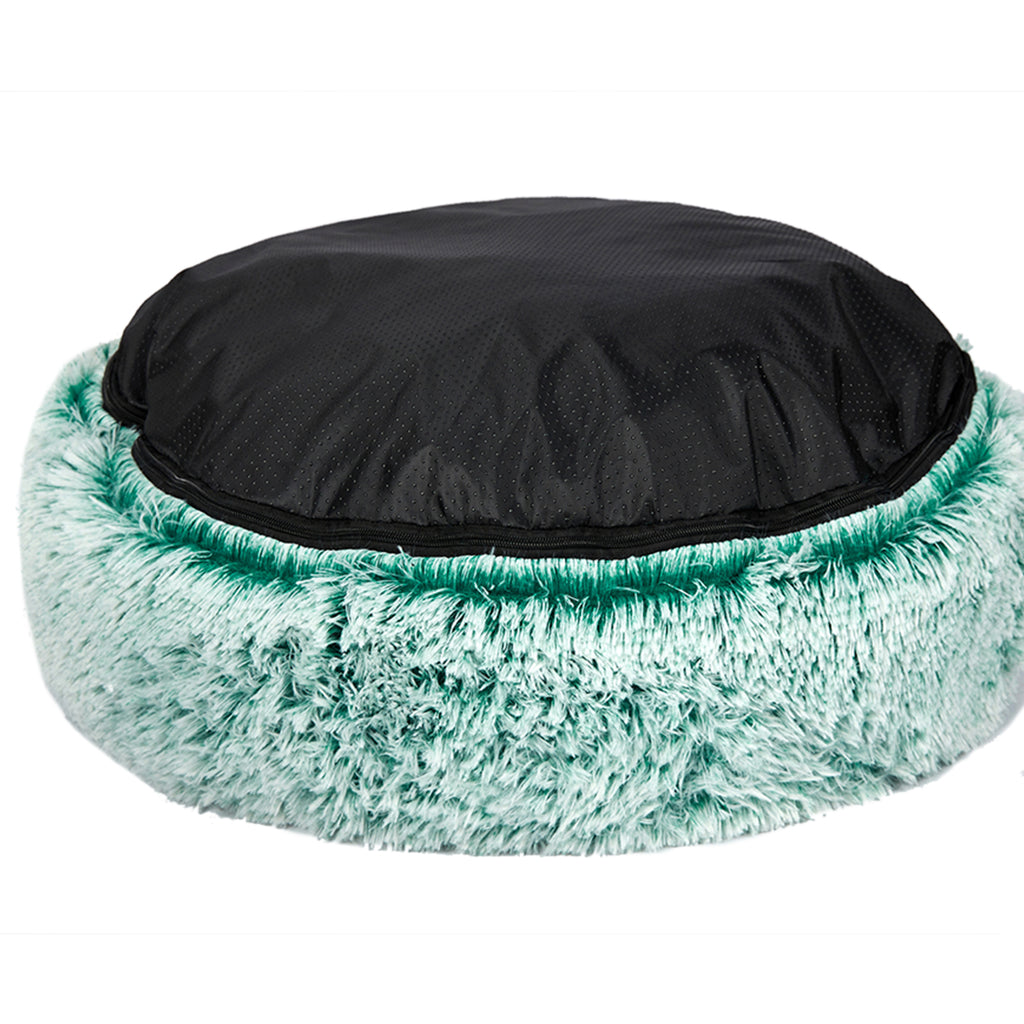 PaWz Pet Bed Cat Dog Donut Nest Calming M Teal Medium-2018816739218952197