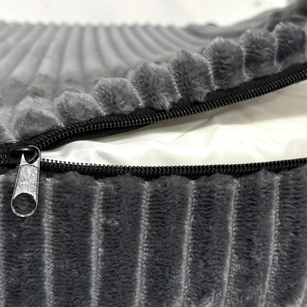 Pawz M Size Orthopedic Dog Bed with Corduroy Removable Cover Waterproof Washable Grey-2006732714467790853