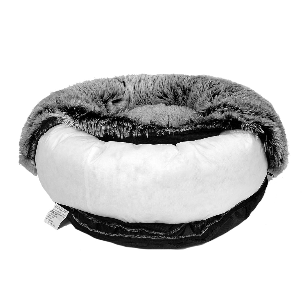 PaWz Pet Bed Cat Dog Donut Nest Calming XXL Charcoal XX-Large-2018816825898438661